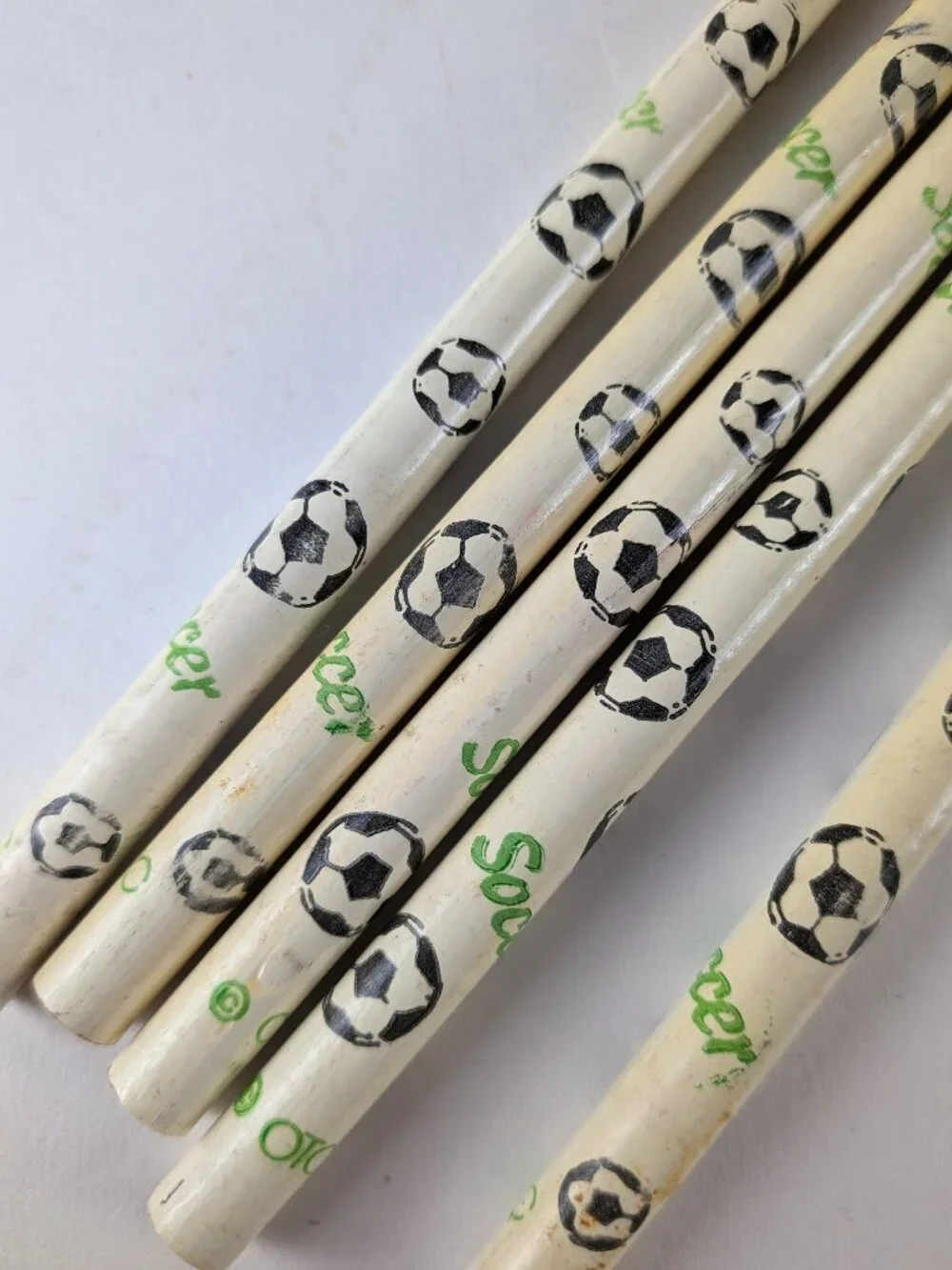 Vintage 90s Soccer Pencil Lot x5